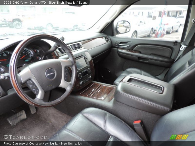 Silver Birch Metallic / Ebony 2008 GMC Yukon Denali AWD