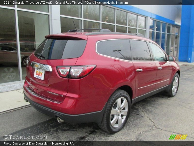 Crystal Red Tintcoat / Dark Titanium/Light Titanium 2014 Chevrolet Traverse LTZ AWD