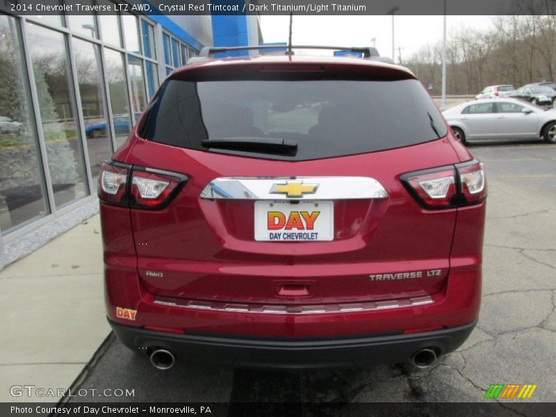 Crystal Red Tintcoat / Dark Titanium/Light Titanium 2014 Chevrolet Traverse LTZ AWD