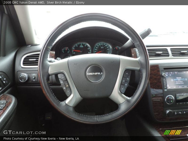 Silver Birch Metallic / Ebony 2008 GMC Yukon Denali AWD