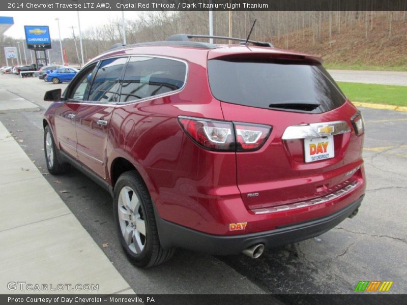 Crystal Red Tintcoat / Dark Titanium/Light Titanium 2014 Chevrolet Traverse LTZ AWD