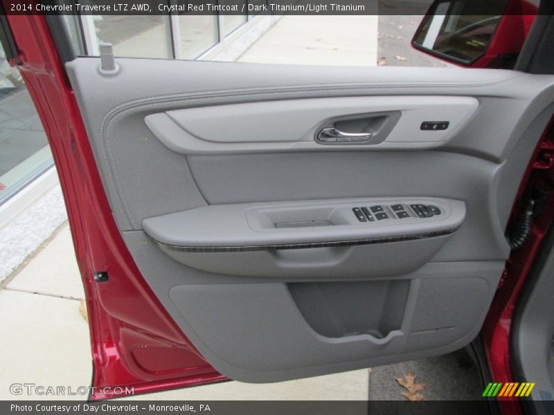 Crystal Red Tintcoat / Dark Titanium/Light Titanium 2014 Chevrolet Traverse LTZ AWD
