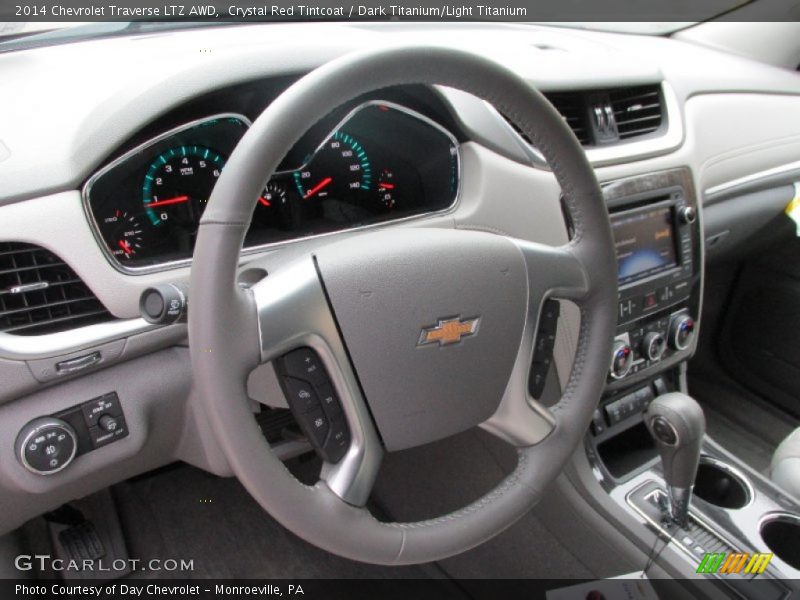 Crystal Red Tintcoat / Dark Titanium/Light Titanium 2014 Chevrolet Traverse LTZ AWD