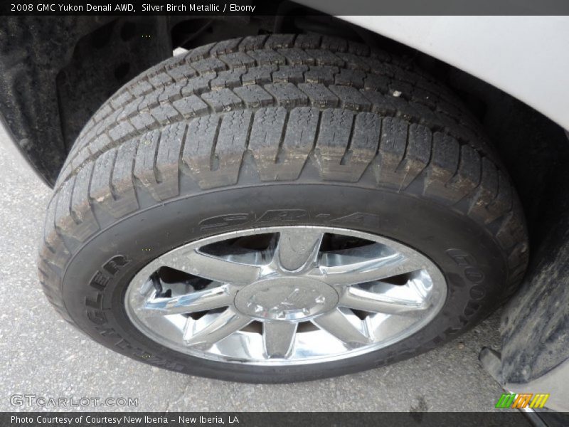 Silver Birch Metallic / Ebony 2008 GMC Yukon Denali AWD