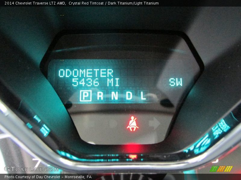 Crystal Red Tintcoat / Dark Titanium/Light Titanium 2014 Chevrolet Traverse LTZ AWD