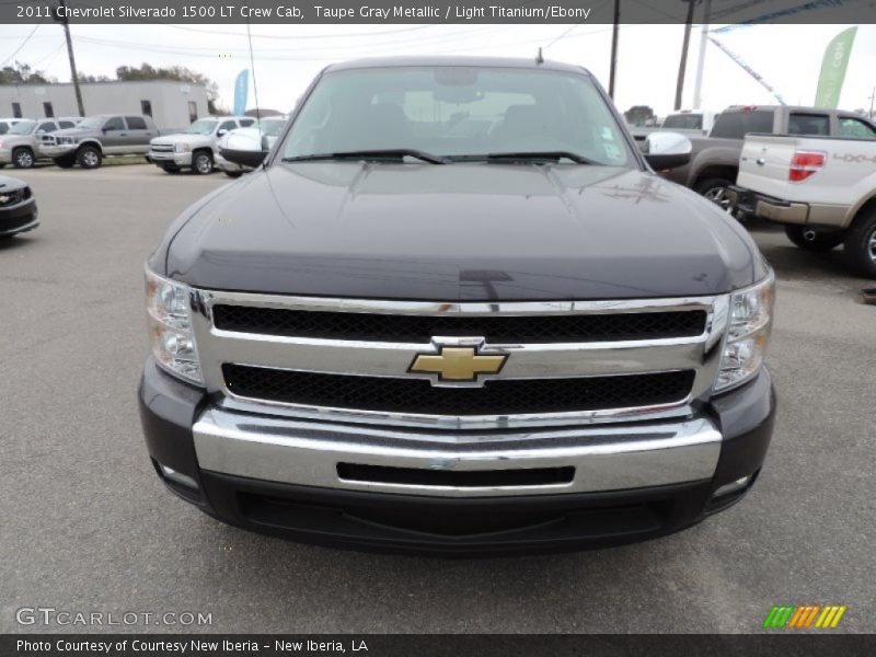 Taupe Gray Metallic / Light Titanium/Ebony 2011 Chevrolet Silverado 1500 LT Crew Cab