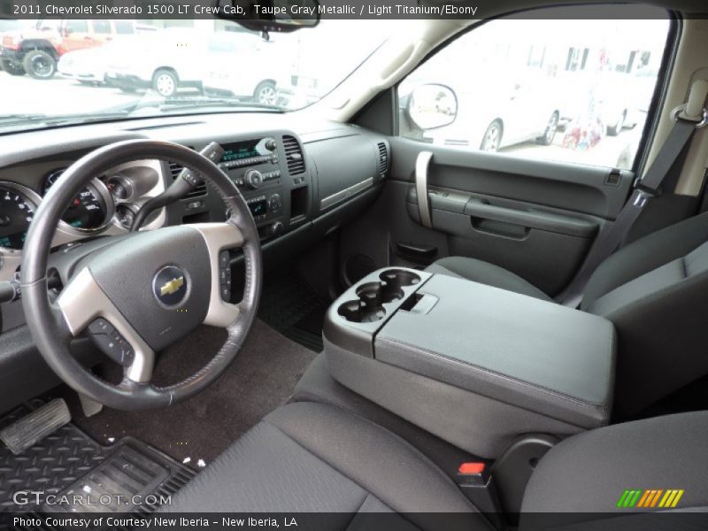 Taupe Gray Metallic / Light Titanium/Ebony 2011 Chevrolet Silverado 1500 LT Crew Cab