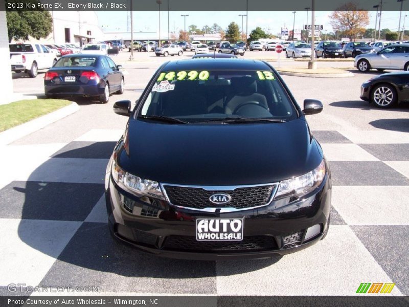 Ebony Black / Black 2013 Kia Forte EX