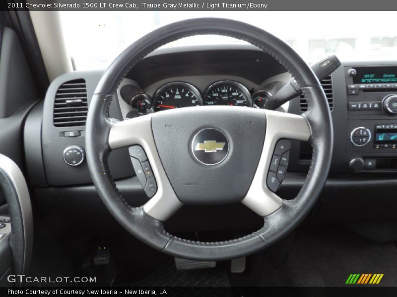Taupe Gray Metallic / Light Titanium/Ebony 2011 Chevrolet Silverado 1500 LT Crew Cab