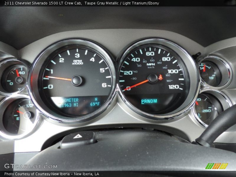 Taupe Gray Metallic / Light Titanium/Ebony 2011 Chevrolet Silverado 1500 LT Crew Cab