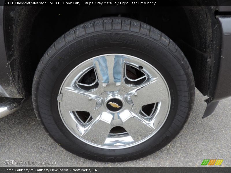 Taupe Gray Metallic / Light Titanium/Ebony 2011 Chevrolet Silverado 1500 LT Crew Cab