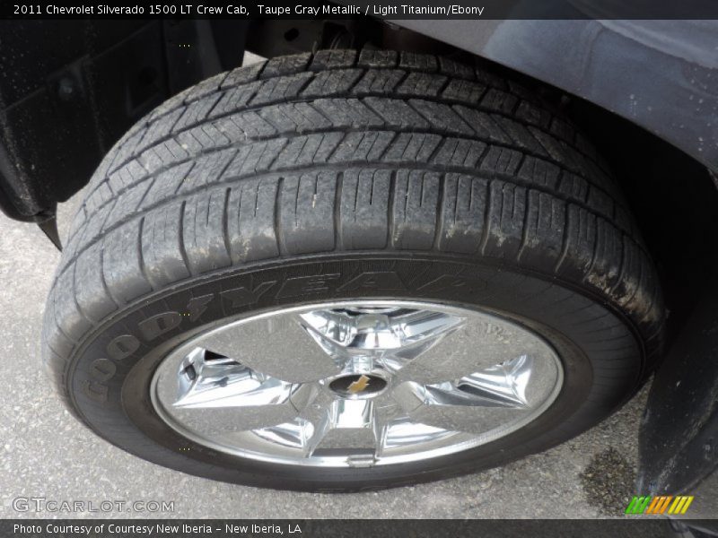 Taupe Gray Metallic / Light Titanium/Ebony 2011 Chevrolet Silverado 1500 LT Crew Cab
