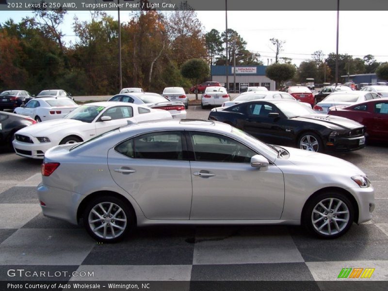 Tungsten Silver Pearl / Light Gray 2012 Lexus IS 250 AWD