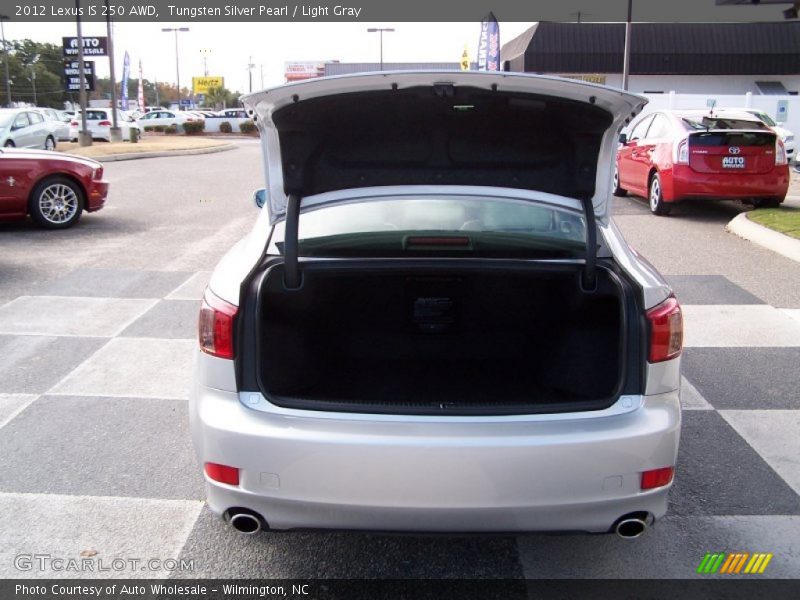 Tungsten Silver Pearl / Light Gray 2012 Lexus IS 250 AWD