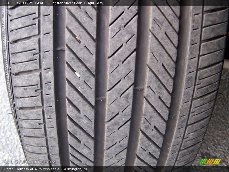 Tungsten Silver Pearl / Light Gray 2012 Lexus IS 250 AWD