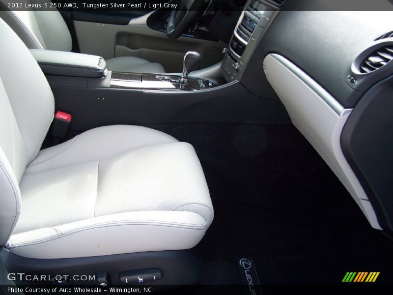 Tungsten Silver Pearl / Light Gray 2012 Lexus IS 250 AWD