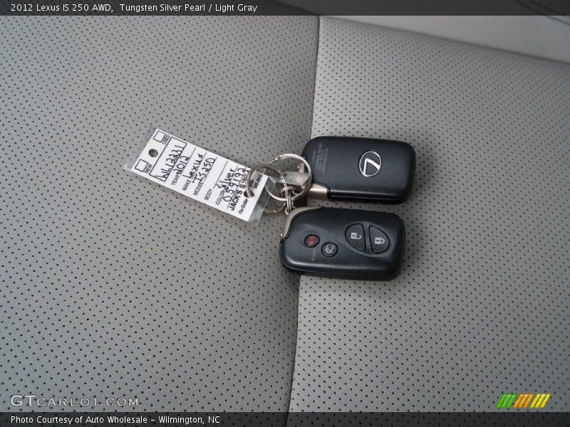 Tungsten Silver Pearl / Light Gray 2012 Lexus IS 250 AWD