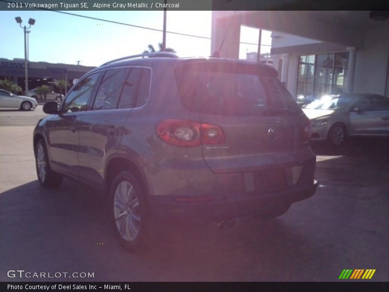Alpine Gray Metallic / Charcoal 2011 Volkswagen Tiguan SE