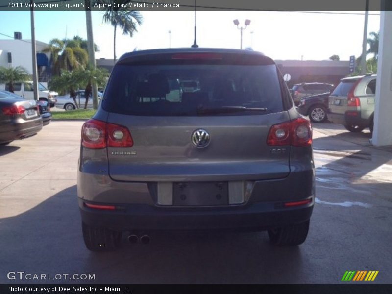 Alpine Gray Metallic / Charcoal 2011 Volkswagen Tiguan SE