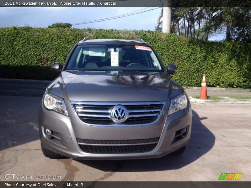 Alpine Gray Metallic / Charcoal 2011 Volkswagen Tiguan SE