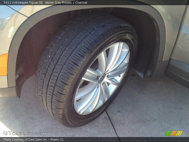 Alpine Gray Metallic / Charcoal 2011 Volkswagen Tiguan SE