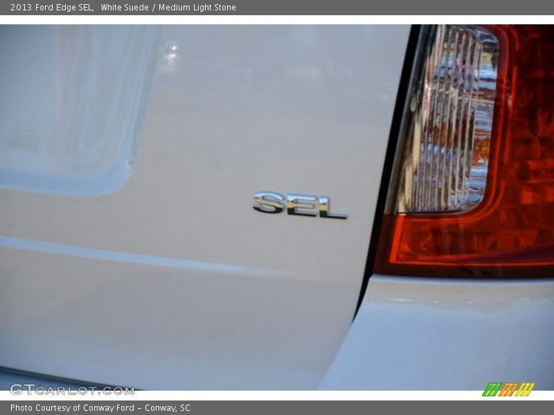 White Suede / Medium Light Stone 2013 Ford Edge SEL
