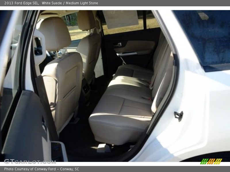 White Suede / Medium Light Stone 2013 Ford Edge SEL