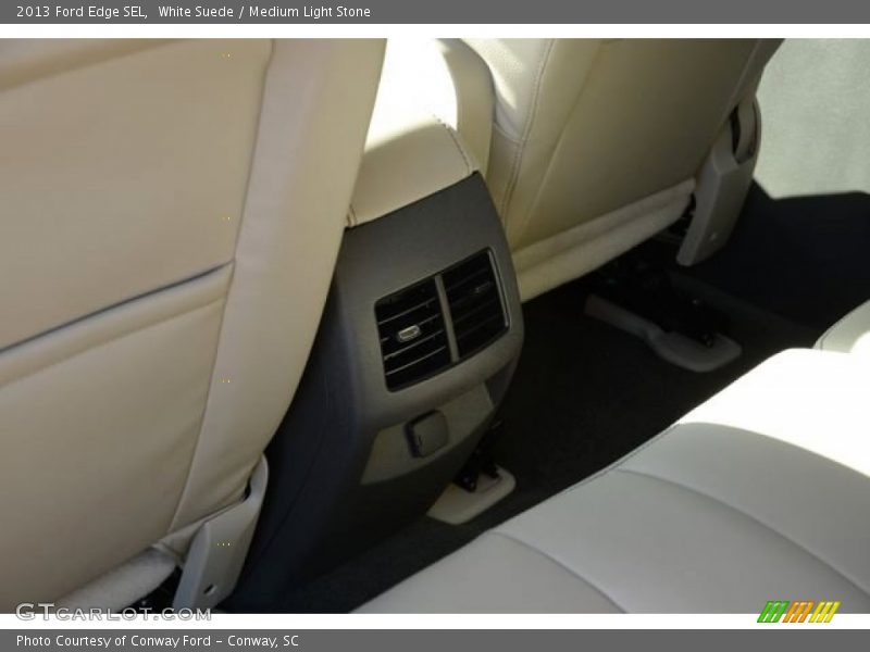 White Suede / Medium Light Stone 2013 Ford Edge SEL