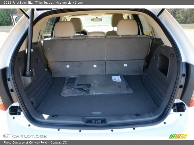 White Suede / Medium Light Stone 2013 Ford Edge SEL