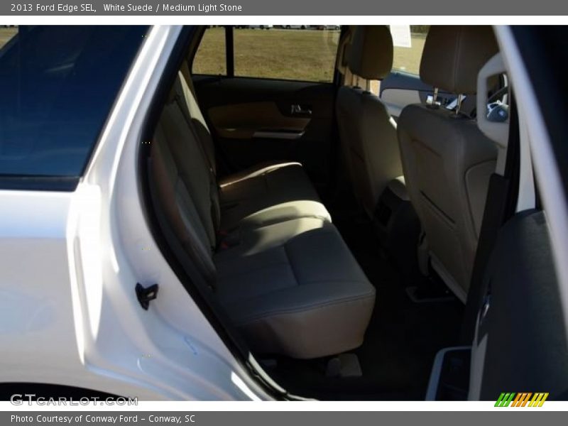 White Suede / Medium Light Stone 2013 Ford Edge SEL