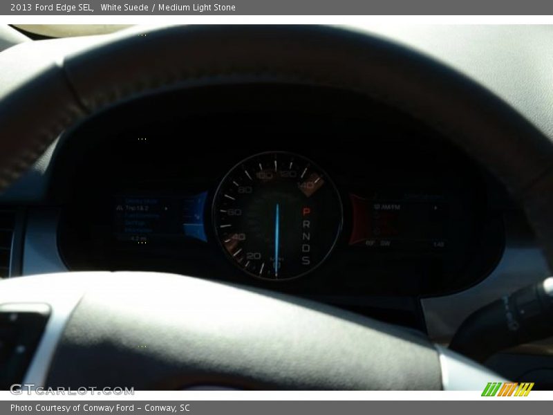White Suede / Medium Light Stone 2013 Ford Edge SEL