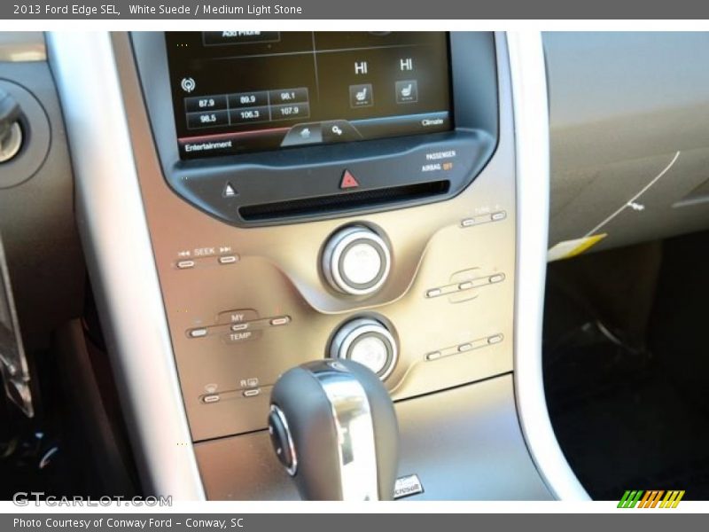 White Suede / Medium Light Stone 2013 Ford Edge SEL