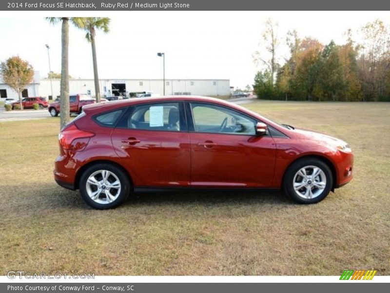 Ruby Red / Medium Light Stone 2014 Ford Focus SE Hatchback