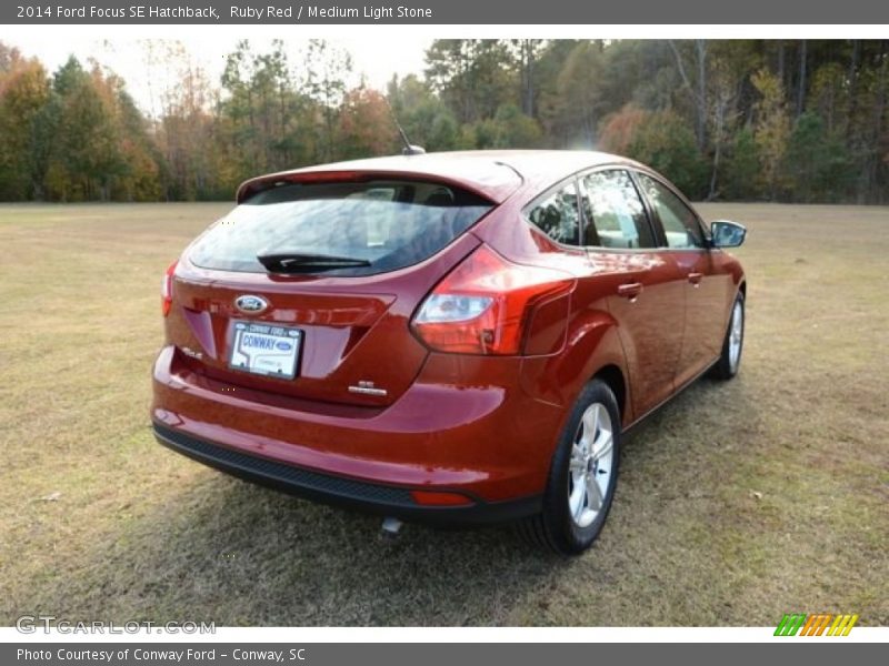 Ruby Red / Medium Light Stone 2014 Ford Focus SE Hatchback