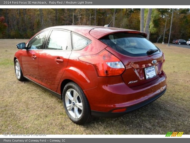 Ruby Red / Medium Light Stone 2014 Ford Focus SE Hatchback