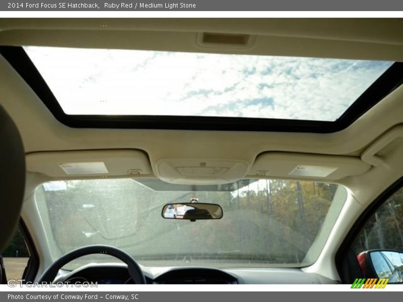 Ruby Red / Medium Light Stone 2014 Ford Focus SE Hatchback