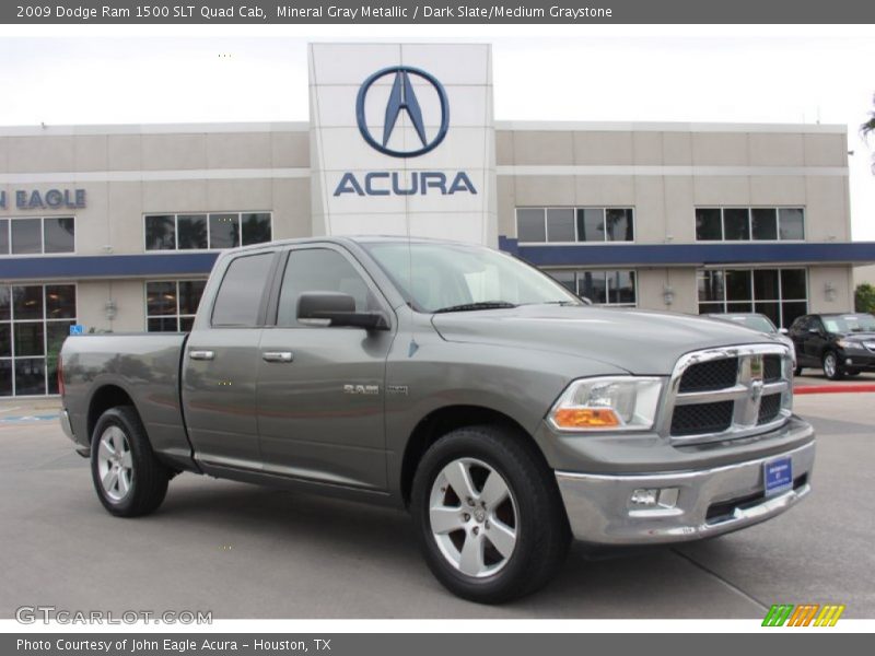 Mineral Gray Metallic / Dark Slate/Medium Graystone 2009 Dodge Ram 1500 SLT Quad Cab