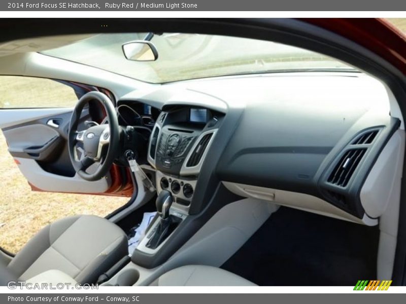 Ruby Red / Medium Light Stone 2014 Ford Focus SE Hatchback
