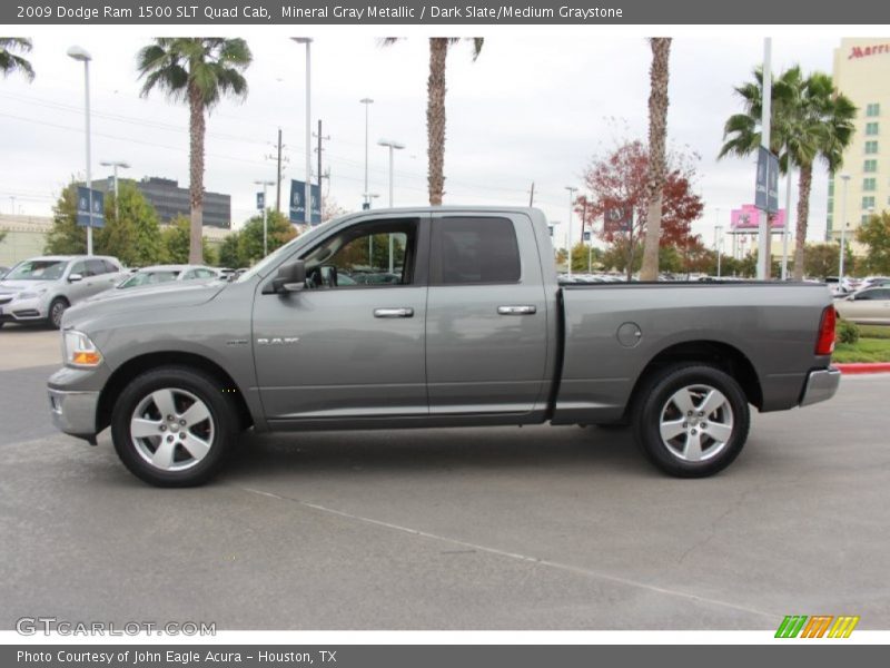 Mineral Gray Metallic / Dark Slate/Medium Graystone 2009 Dodge Ram 1500 SLT Quad Cab