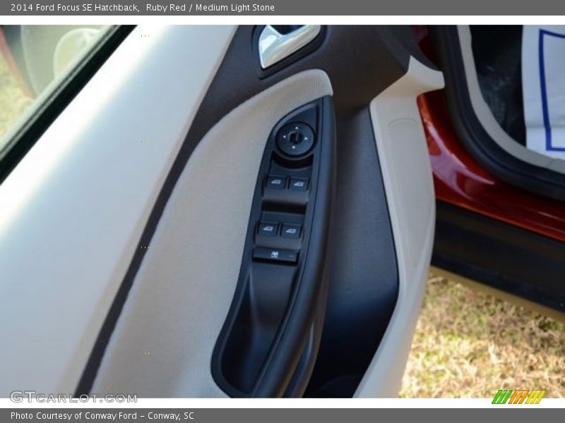 Ruby Red / Medium Light Stone 2014 Ford Focus SE Hatchback