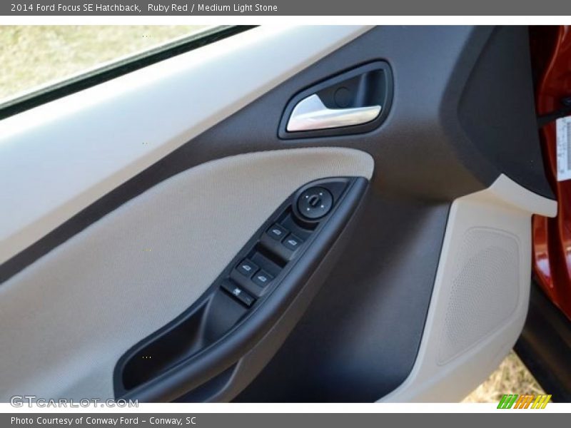 Ruby Red / Medium Light Stone 2014 Ford Focus SE Hatchback