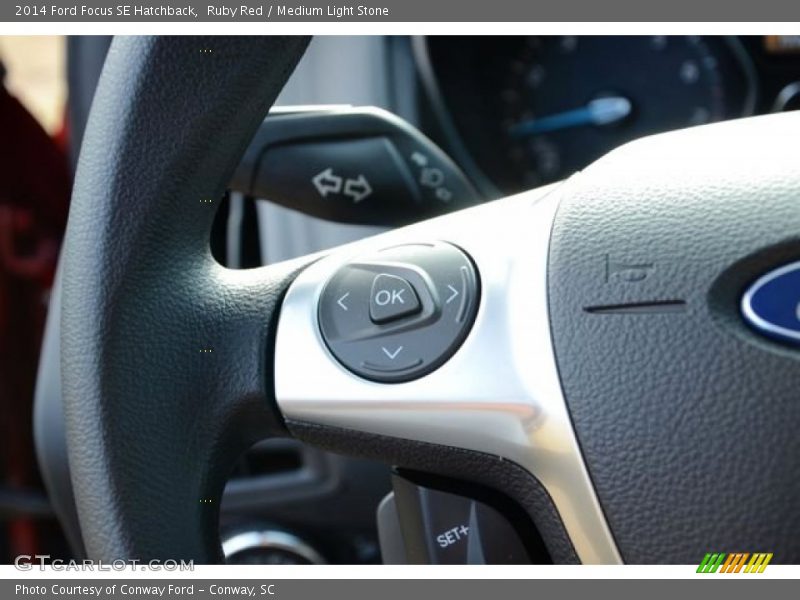 Ruby Red / Medium Light Stone 2014 Ford Focus SE Hatchback