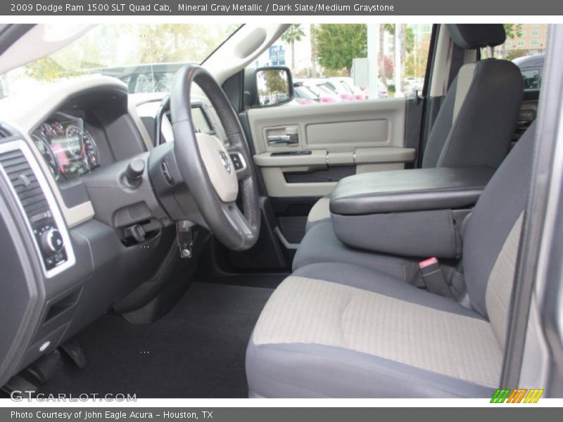 Mineral Gray Metallic / Dark Slate/Medium Graystone 2009 Dodge Ram 1500 SLT Quad Cab