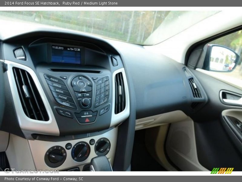 Ruby Red / Medium Light Stone 2014 Ford Focus SE Hatchback