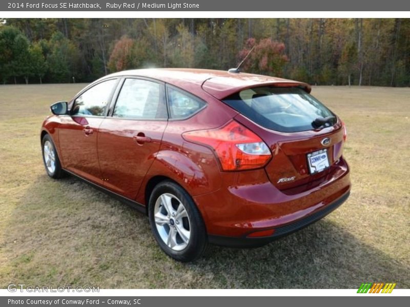 Ruby Red / Medium Light Stone 2014 Ford Focus SE Hatchback