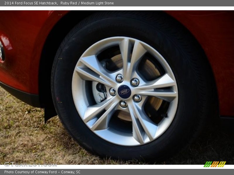 Ruby Red / Medium Light Stone 2014 Ford Focus SE Hatchback