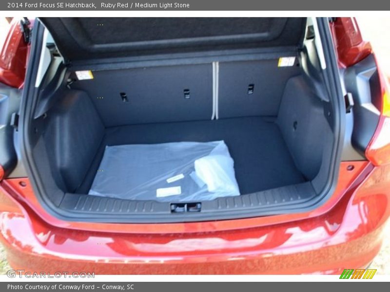Ruby Red / Medium Light Stone 2014 Ford Focus SE Hatchback