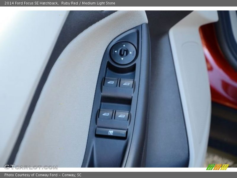 Ruby Red / Medium Light Stone 2014 Ford Focus SE Hatchback