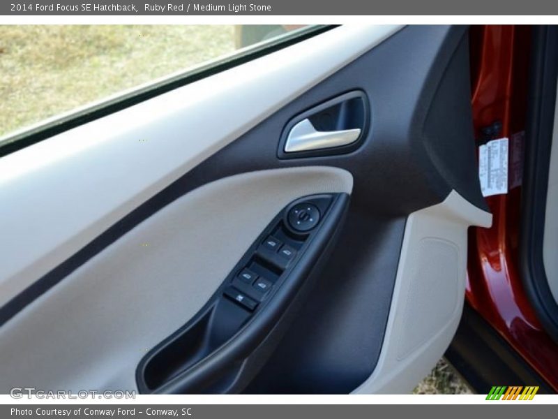 Ruby Red / Medium Light Stone 2014 Ford Focus SE Hatchback