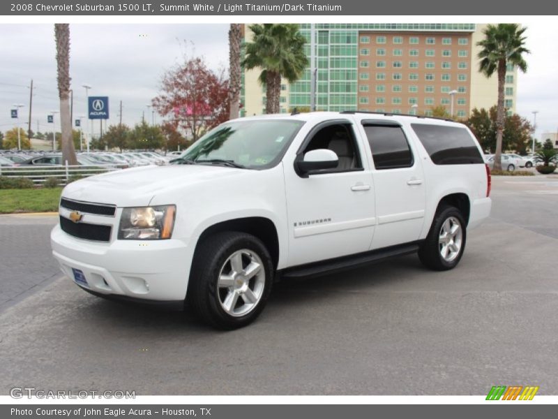 Summit White / Light Titanium/Dark Titanium 2008 Chevrolet Suburban 1500 LT